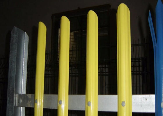 Barriera di sicurezza d'acciaio rivestita della palizzata della polvere variopinta