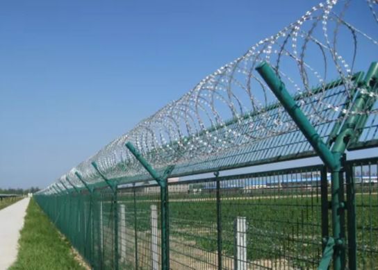 Anti recinzione di sicurezza aeroportuale della maglia 50*100mm di salita 358