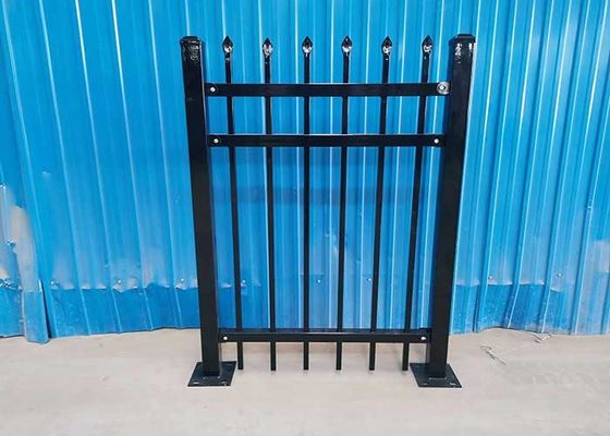 Fence decorativa cortile finitura rivestita in polvere senza scavo facile da installare bassa manutenzione