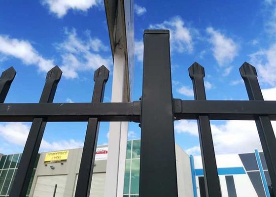 Fence decorativa cortile finitura rivestita in polvere senza scavo facile da installare bassa manutenzione