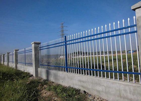 Fence decorativa cortile finitura rivestita in polvere senza scavo facile da installare bassa manutenzione
