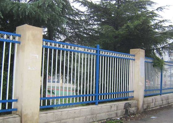 Fence in acciaio da giardino galvanizzato Black Spear Top pannelli in acciaio tubolare 1,8*2,4m