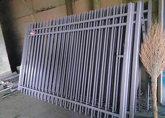 Fence in acciaio da giardino galvanizzato Black Spear Top pannelli in acciaio tubolare 1,8*2,4m