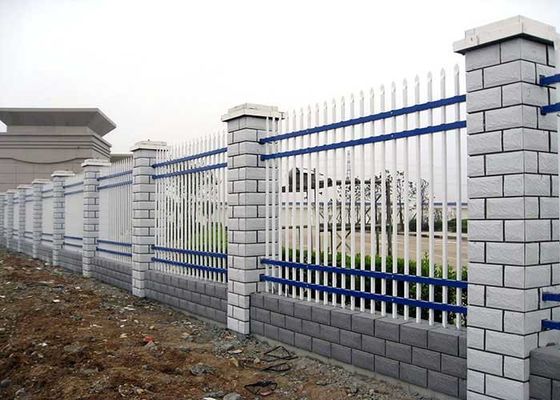 Fence decorativa cortile finitura rivestita in polvere senza scavo facile da installare bassa manutenzione