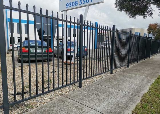 Fence tubolare in acciaio battuto di 6 piedi di altezza Prefabbricato durevole Certificato ISO9001