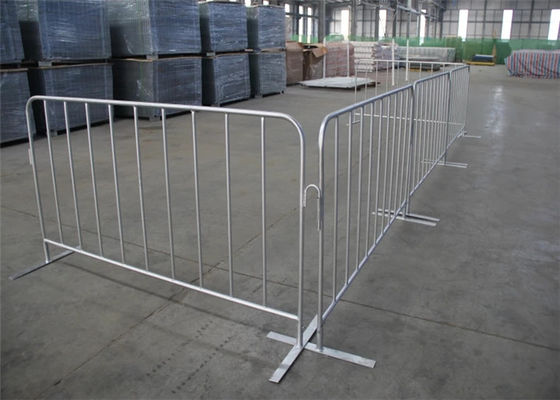 1.8mm Spessore Metallo Acciaio Trasportabile Sicurezza stradale Pedone Barricate temporanee di controllo della folla per il controllo del traffico