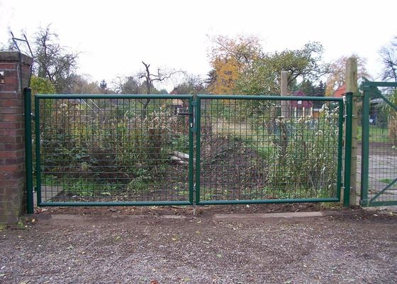 1.5m doppio recinto Gate Hot Dipped del giardino del metallo di due foglie galvanizzano
