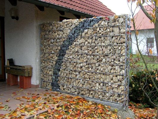 Il PVC ha ricoperto il recinto Gabion Retaining Wall ingabbia
