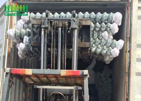 Pannelli di recinzione a legame a catena rivestiti in PVC in nero per porte a traliccio