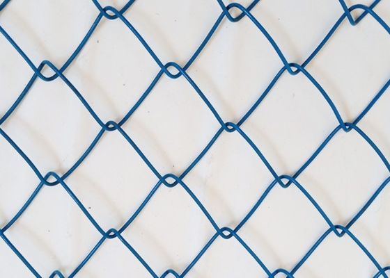 PVC blu tessuto Diamond Mesh Fencing di colore 60x60mm