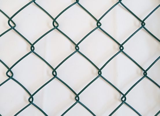 PVC blu tessuto Diamond Mesh Fencing di colore 60x60mm