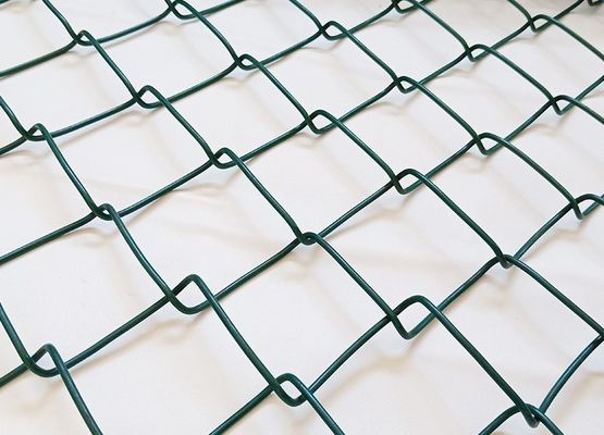 PVC blu tessuto Diamond Mesh Fencing di colore 60x60mm