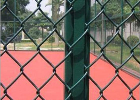 8 piedi di altezza x 25 piedi di rotoli Pvc rivestito di forma di diamante rete di filo di acciaio galvanizzato Chain Link Fence