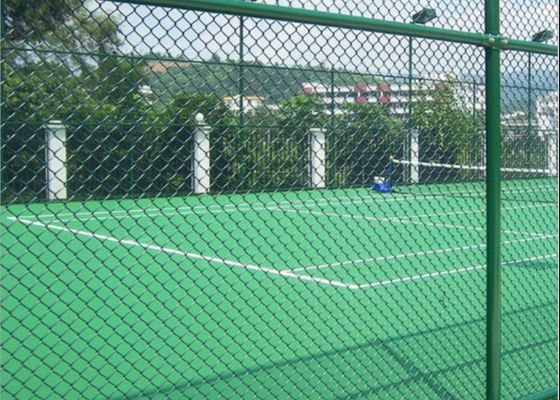 8 piedi di altezza x 25 piedi di rotoli Pvc rivestito di forma di diamante rete di filo di acciaio galvanizzato Chain Link Fence