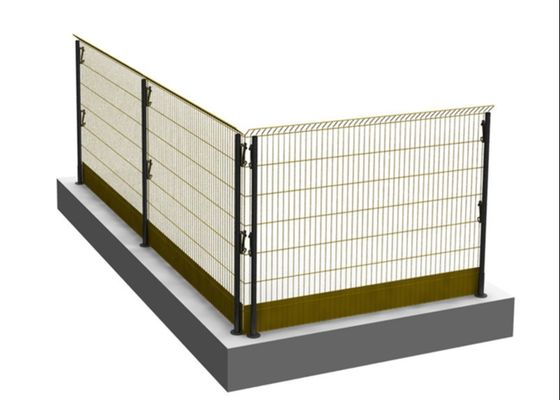 Barriere di protezione temporanea per bordi verniciate in maglia d'acciaio personalizzabili