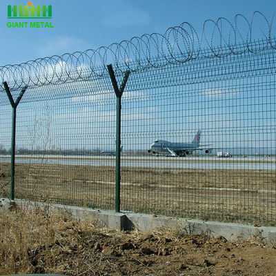 Recinto di sicurezza aeroportuale a y di altezza della posta 1030mm With Barbed Wire