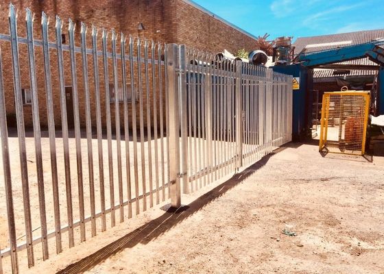 Acciaio industriale commerciale W Pale Palisade Security Fencing Galvanised