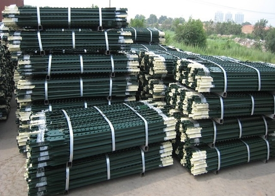 7 Ft Green Steel Fence T Post Powder Coated 0,83 Lb Per Foot