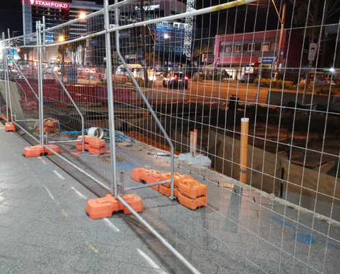 la metropolitana temporanea di sostegno di Quality Control Material del recinto della costruzione di 6ft x di 9.5ft ha saldato