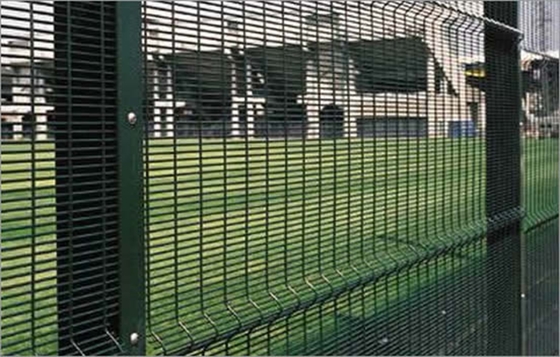 Polvere curva di recinzione di sicurezza di salita della maglia dell'acciaio del metallo 358 ricoperta su misura